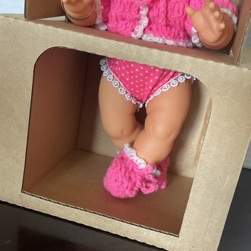 Vintage Tiny Chatty Baby 11” Pink Doll Girl Original Box NRFB She Talks! - Picture 4 of 12