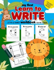 Learn to Write Workbook: Amazing Handwriting Practice Workbook for Kids  Lin...
