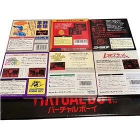 Nintendo Virtual Boy VB Console VUE-S-RA with Box and 6 Game Set, Tested