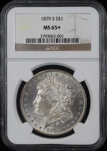 1879-S MORGAN DOLLAR $1 NGC MS65+ (PQ122)
