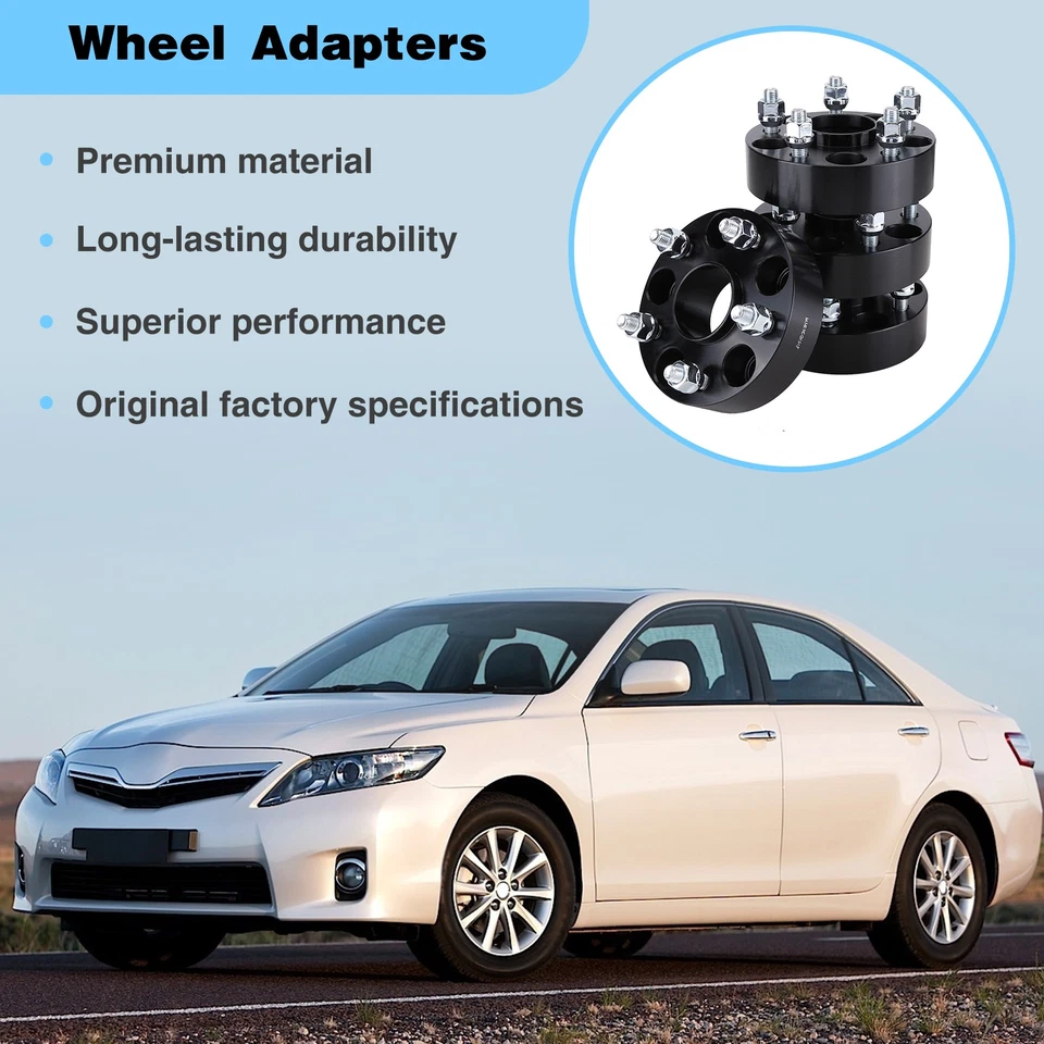 4 кованых ступичных распорки 1,5 дюйма 5x4,5 для Toyota Tacoma Highlander 2WD - Изображение 2 из 4