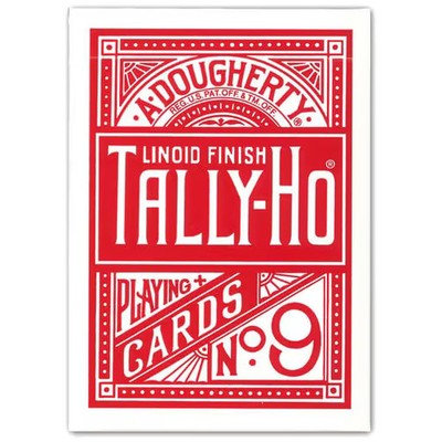 playing cards tallyho fanback red