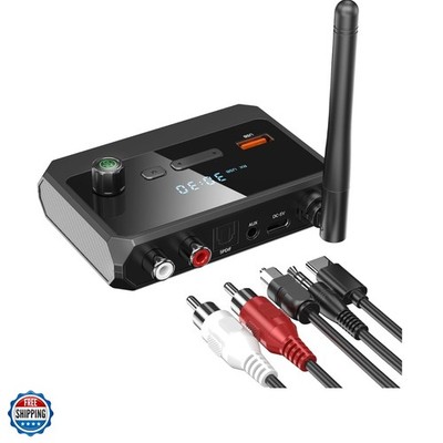 Bluetooth 5.4 Receiver for Home Stereo, Optical Low Latency & HD Music Audio ...