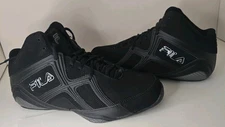 Fila 1SB10151-010 Mens  9 1/2 black suede