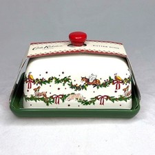 New CATH KIDSTON  London  - Christmas Garland Lidded Butter Dish