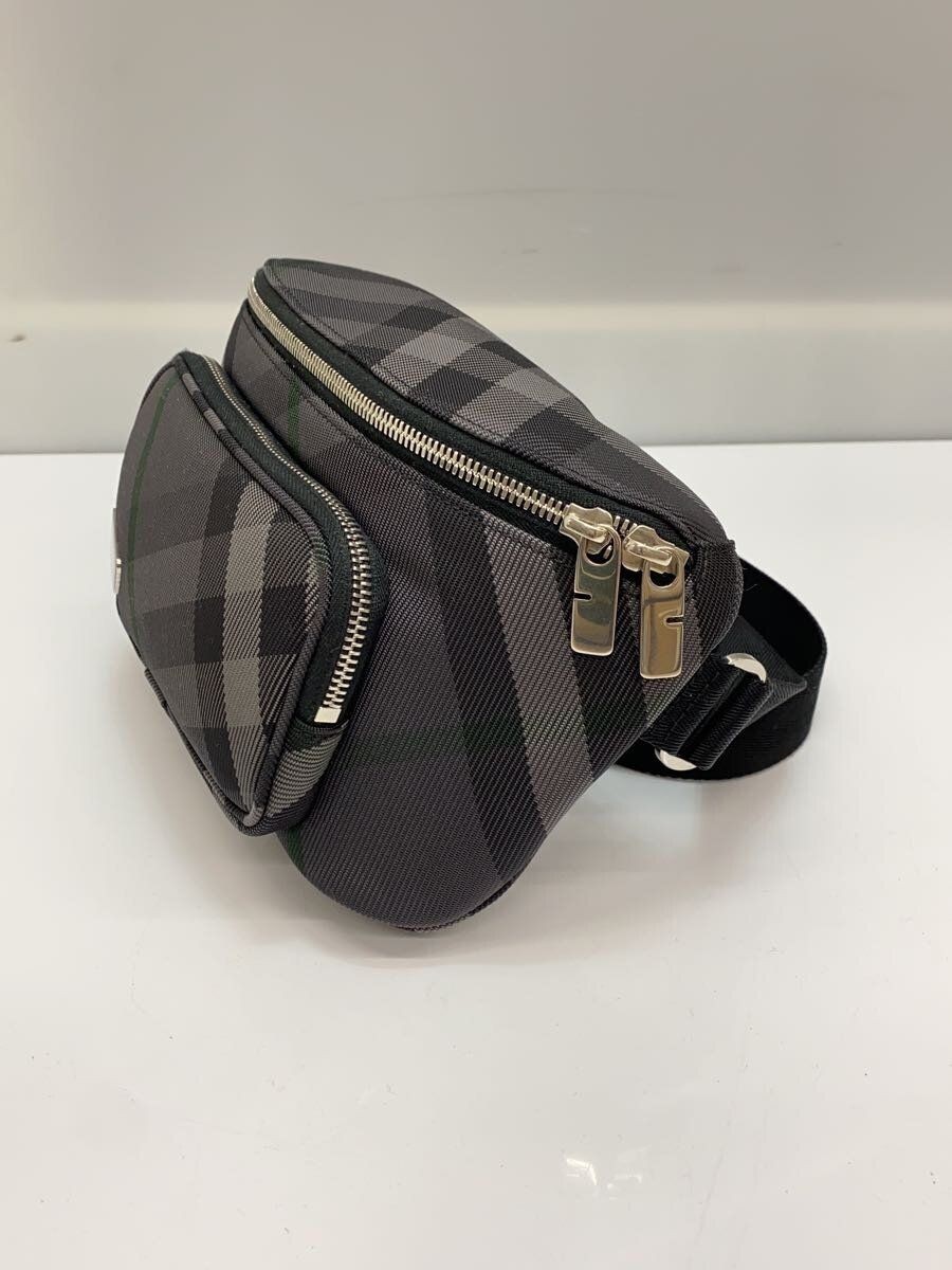 BURBERRY waist bag canvas Gray check 80974111 Used | eBay