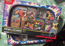POKEMON TCG MEGA LUCARIO EX FIGURE COLLECTION CARDS ENG 2x boxes