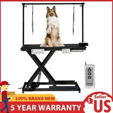50" Electric Dog Grooming Table, Adjustable Height Heavy Duty Pet Grooming Table