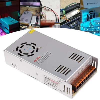 12V 30A Schaltnetzteil AC 110 240V Eingang Für Audioverstärker KI Geräte Einsatz - Bild 1 von 4