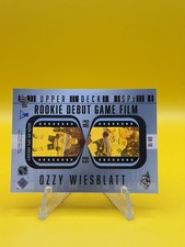 2025-26 SPx Ozzy Wiesblatt RC Rookie Debut Game Film 1:20 SP #DN-10