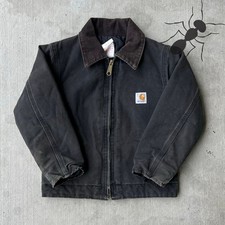 Carhartt YOUTH Y04 BLK Detroit work wear jacket