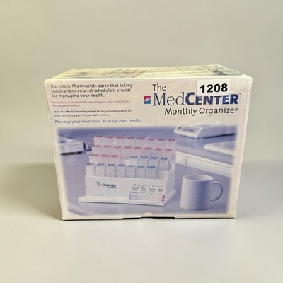 The MedCenter System 31 Day Vitamin Pill Monthly Organizer System Sealed