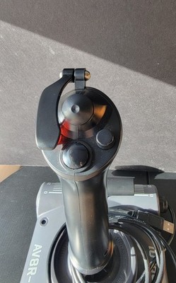 Saitek AV8R-01 Flight Stick USB Dual Throttle PC Joystick Untested