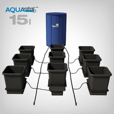 Autopot 1Pot Bewässerungsset 9x15L–AQUAvalve5 ohne Strom Komplettset für Grower