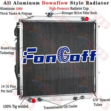 Aluminum 2 Rows Radiator For 1996-2002 Toyota 4Runner SR5 Limited 3.4L 2.7L L4
