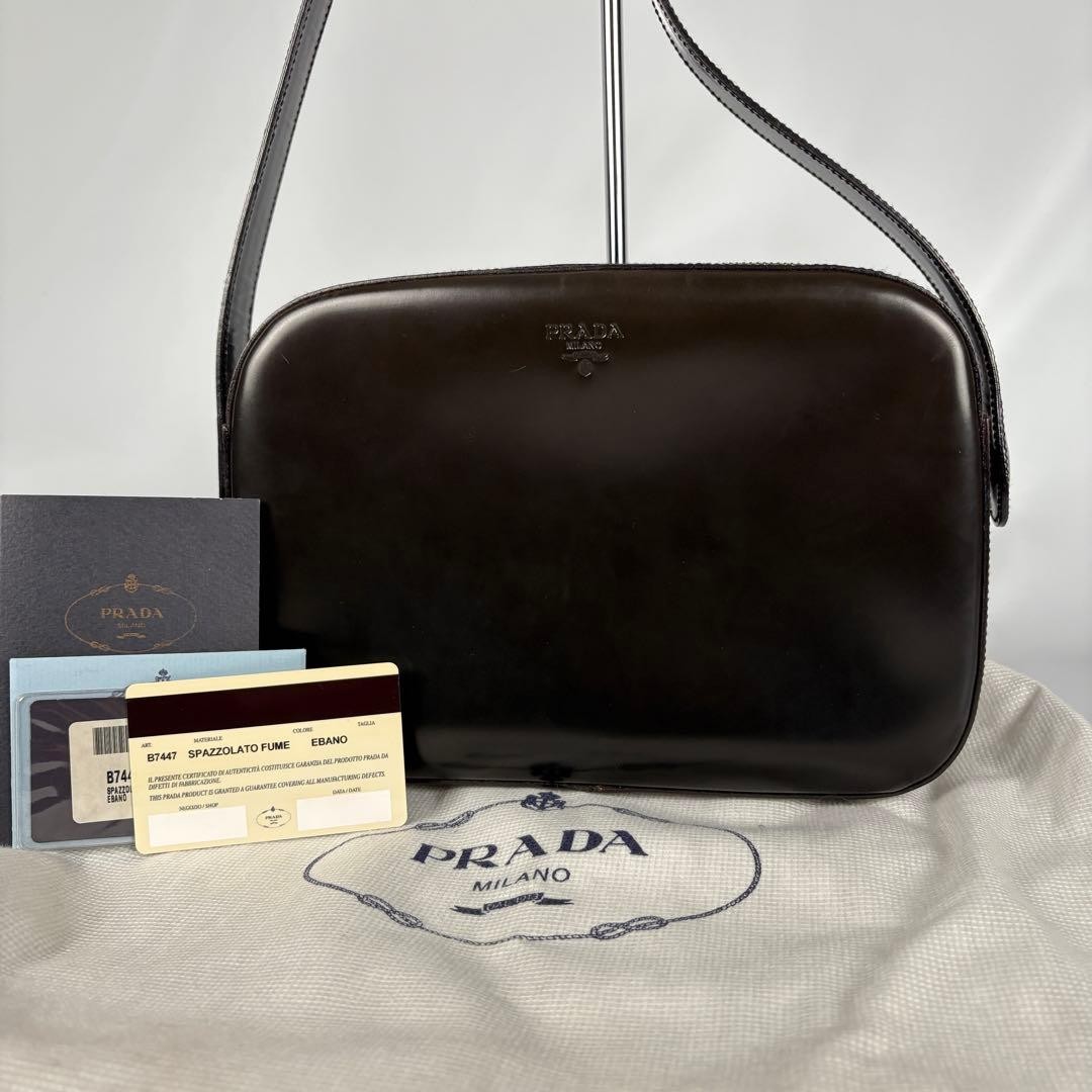 Prada Leather Gradient Camera Bag One Shoulder Bl… - image 19