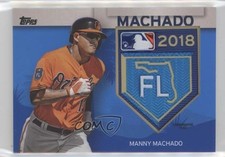2018 Topps MLB Spring Training Logo Blue 34/99 Manny Machado #STP-MM Patch 0f8