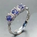 Handmade Natural Iolite Ring 925 Sterling Silver Size 8 /R462737