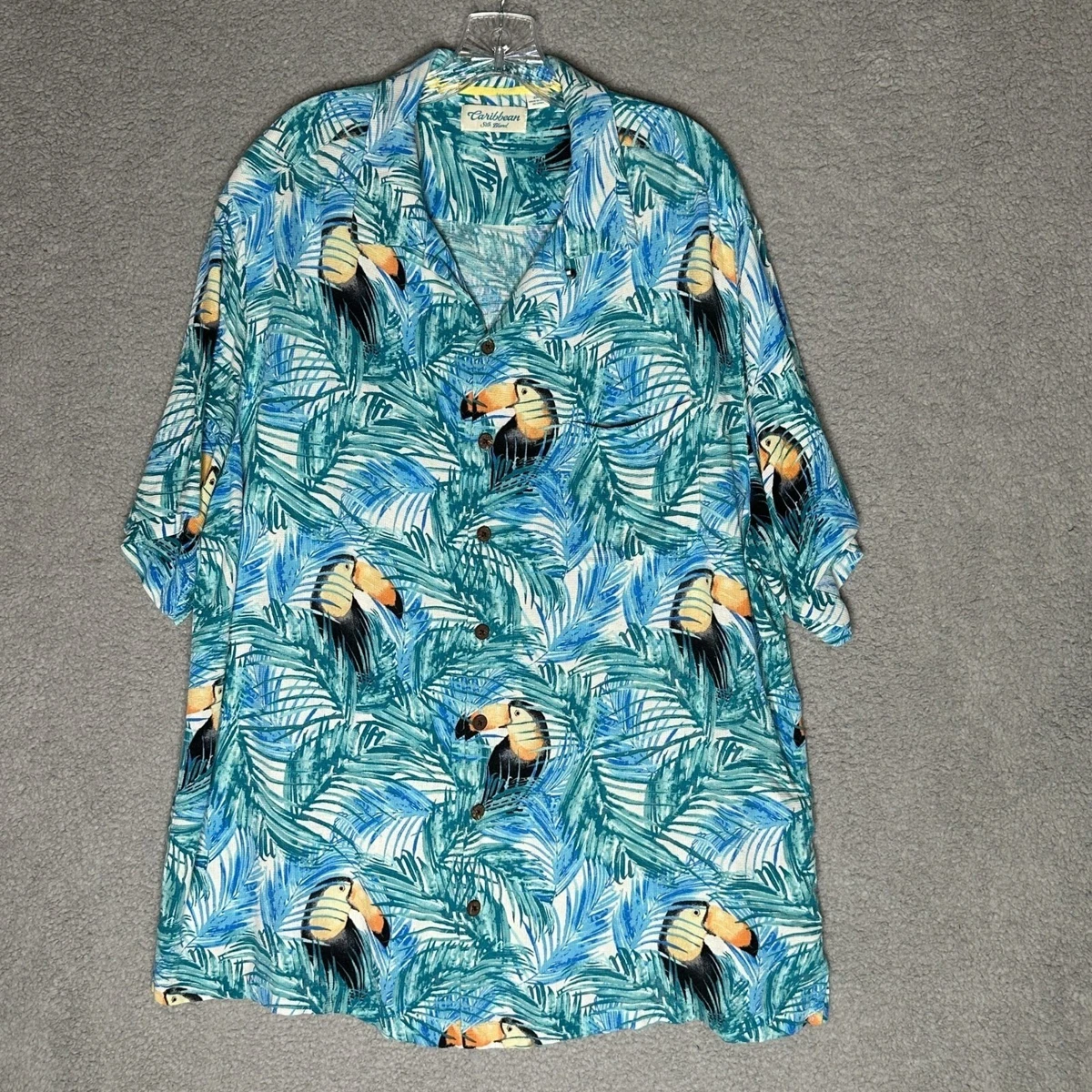 Chemise Hawaiian Manches Courtes de Fantaisie Multicolore Motif à