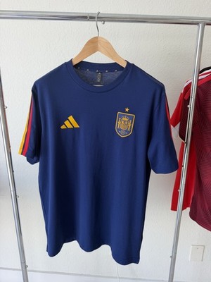 Spain 2026 DNA T-Shirt adidas JZ2261 Soccer Men s L Navy Blue NWT