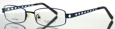TAKA EYEWEAR T2643 BL Blue Womens Rectangle Full Rim Eyeglasses 53-18-135 B:27