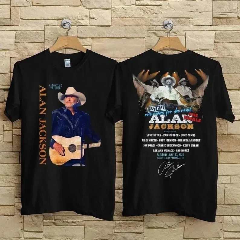 Alan Jackson Tour 2026 Unisex Double Sided T-Shirt All Sizes