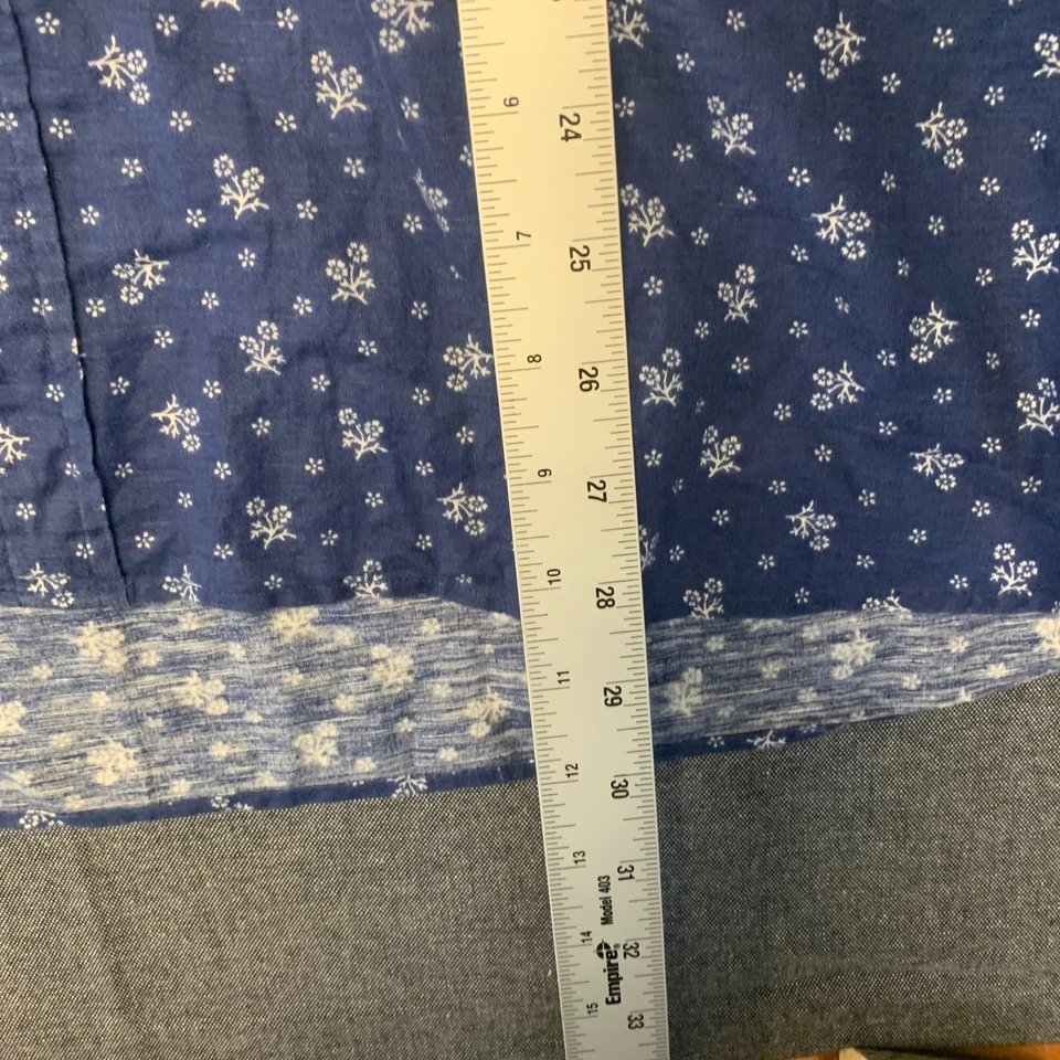 Camisa Brooks Brothers roja polar para hombre talla XL azul floral mezcla de lino Foto 3 de 4