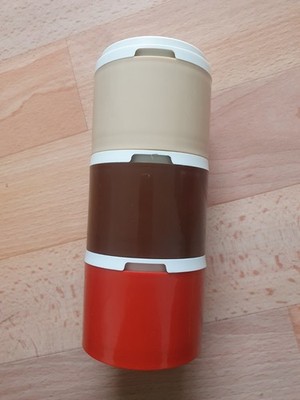 Vintage Tupperware Turm stapelbare Kunststofftöpfe 60er/70er/Retro -unvollständig/Ersatzteile
