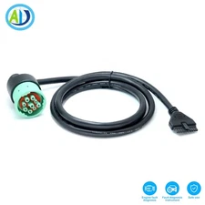 OBD2 J1939/9Pin  Adapter Connector for PT30  ELD Logbook,Heavy Duty ,Truck, Bus