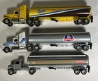 Ertl 1/64 International Semi Truck Tanker Trailer Lot Of 3 Conoco Quik Hatfield