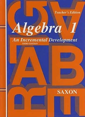 Algebra 1: An Incremental Development, - Hardcover, by SAXON - Acceptable
