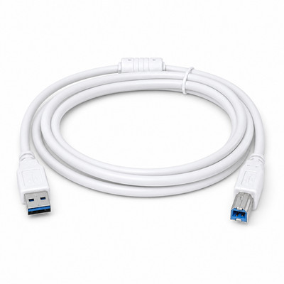 1.5m USB-B Data Lead Compatible With Brother MFC-8840 White