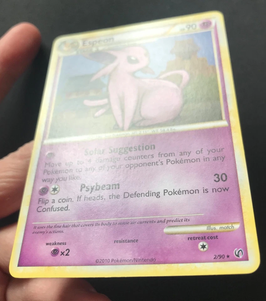 Espeon 2/90 HGSS Undaunted Theme Deck RARE NON-HOLO NON HOLO Pokemon Card - Image 4 of 4