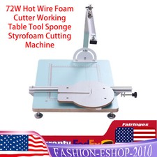 72W Hot Wire Foam Cutter Working Table Tool Sponge Styrofoam Cutting Machine USA