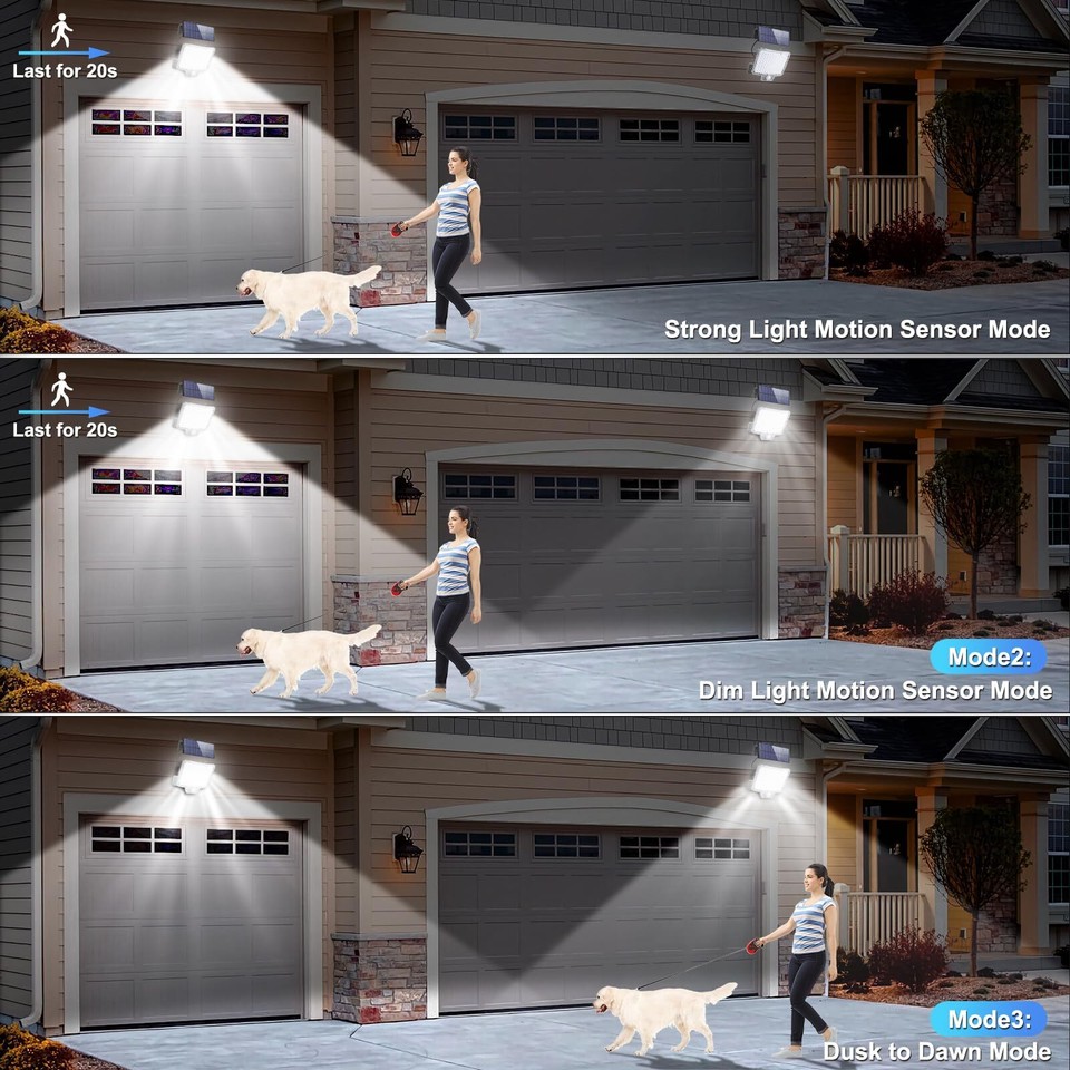 Solar Security Lights Outdoor Motion Sensor, 108LED Solar Motion Sensor