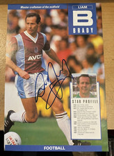 LIAM BRADY SIGNED / AUTOGRAPHED FOOTBALL MAGAZINE PAGE ARSENAL / WEST HAM UNITED