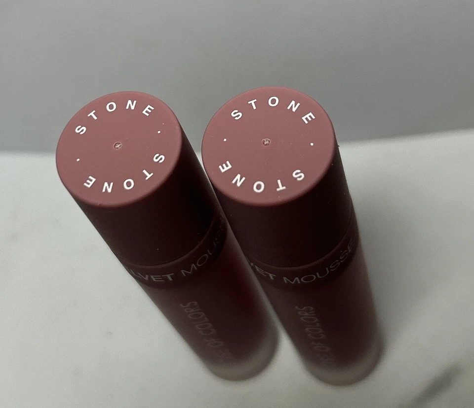 2 Dose Of Colors Stone velvet mousse lipstick Pink Mauve .17 Oz each NWOB - Image 2 of 4