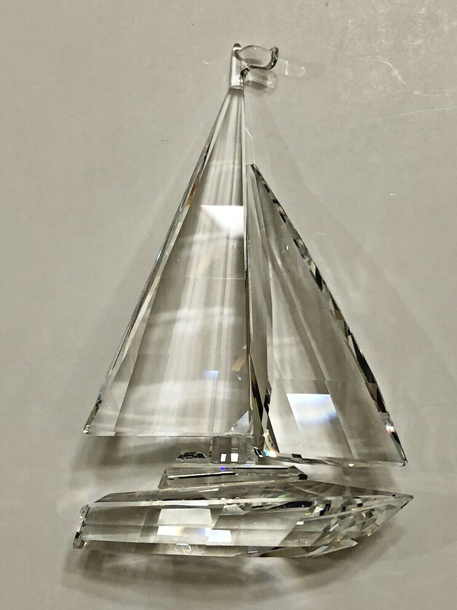 Swarovski Silver Sailboat Crystal Yacht Retired 7473 NR000004