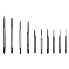 10 Pcs Micro Taps for Clocks and Watches TappingMini Spiral Flute Repair Tool