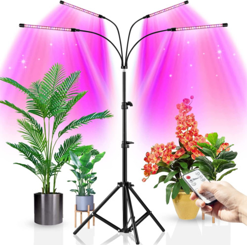 4 Heads LED Grow Light Plant Growing Lamp Light for Indoor Plants Full ...
