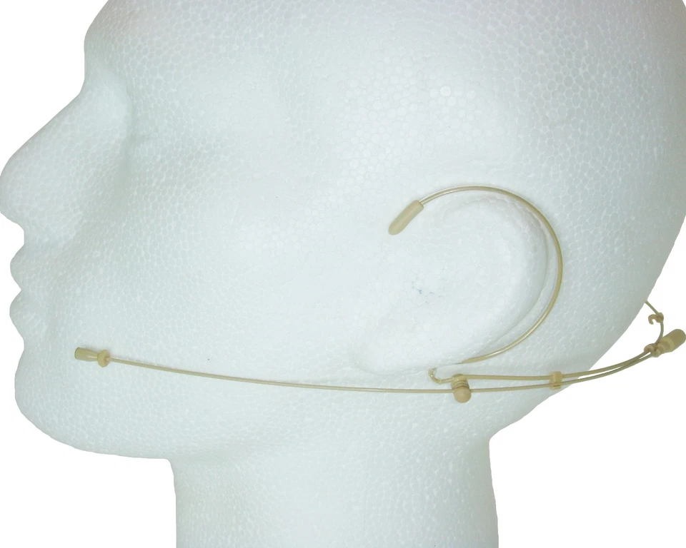 Micronic BPE3 Double Ear Hook Worn Headmic Microphone For Body Pack Transmitters - Image 2 of 4