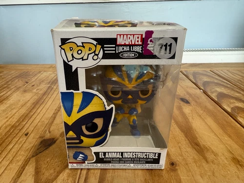 Vinilo Funko Pop #711 (Edición Marvel Lucha Libre) El Animal Indestructible