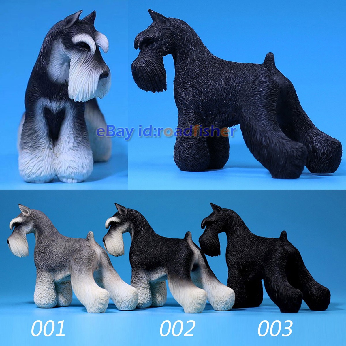 Mr.Z 1/6 Standard Schnauzer Dog Pet Figure Animal Collector Decor
