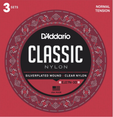 D'Addario EJ27N-3D Klassische Gitarrensaiten Normal Tension, X3 Set Angebot