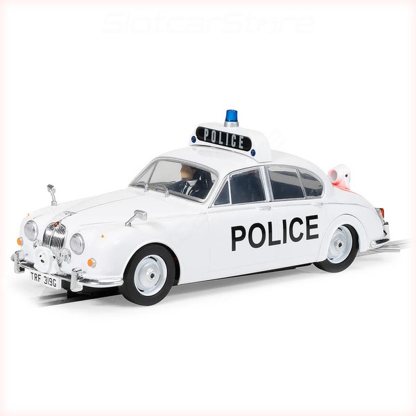 "Scalextric C4420 Jaguar MK2 \"Police Edition\" Polizei Uk 1:32 Auto Slotcar"-image