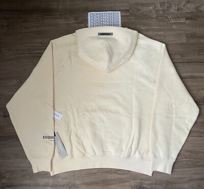 NEW Fear of God Essentials Hoodie Cream SS20 Size XS FREE SHIPPING