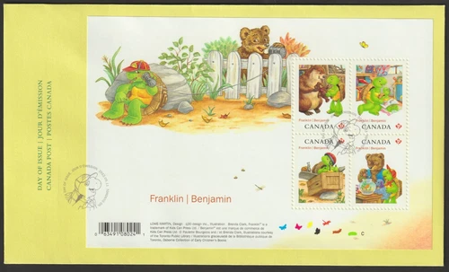 Canada #2541, Franklin The Turtle, S/S, Official First Day Cover, FDC 2012