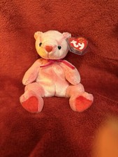 Romance 7in Ty Beanie Baby 2001 Valentines Day Bear NWT Mint Condition