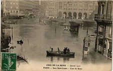 CPA PARIS 8e Gare Saint-Lazare - Cour de Rome (258838)