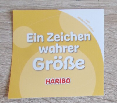 Old Sticker | Sticker HARIBO - A Sign of True Size